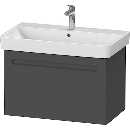 Duravit No.1 Vanity Unit Wall-Mounted, 29 1/8 X16 3/4 , Front Color: Graphite Matt N14383049490000